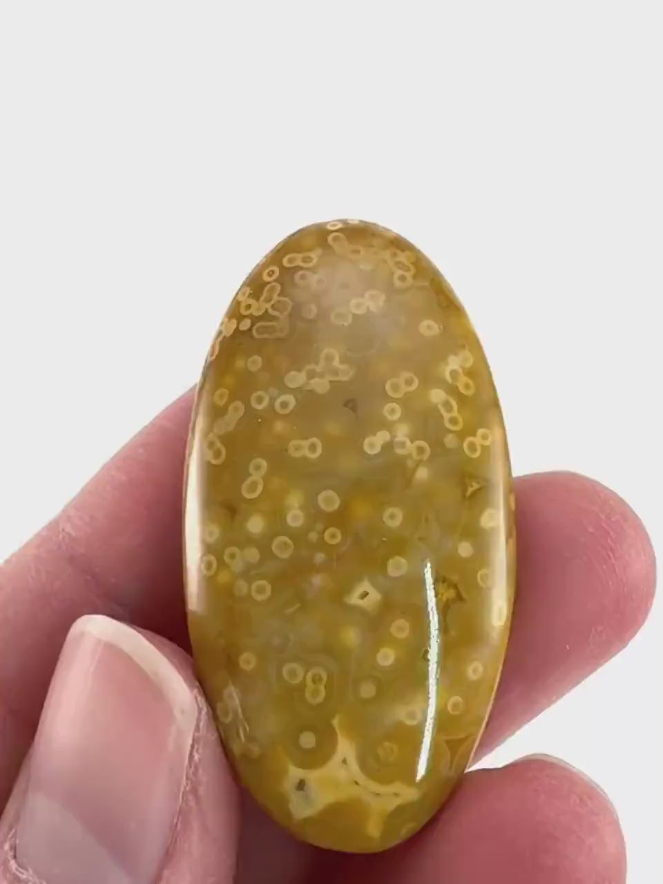 Orbicular Ocean Jasper Cabochon | Natural Gemstone