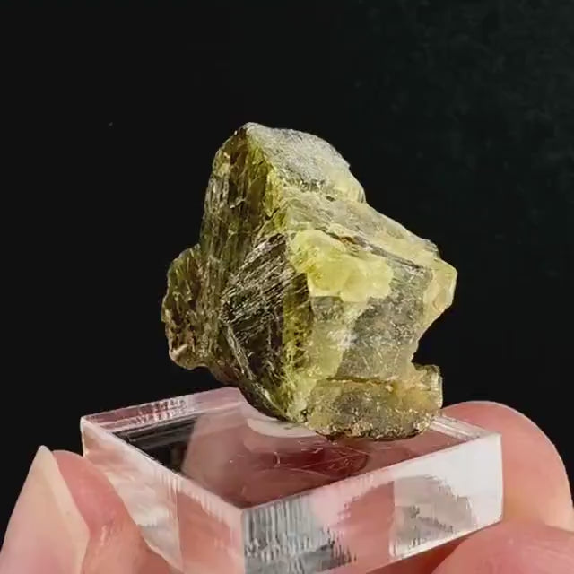 Chrysoberyl (Madagascar) | Yellow Chrysoberyl Specimen, raw chrysoberyl, rare minerals, mineral specimen, rare crystals
