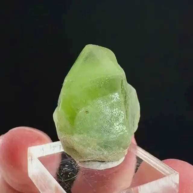 Peridot (Pakistan) | naturally terminated peridot crystal, mineral specimen