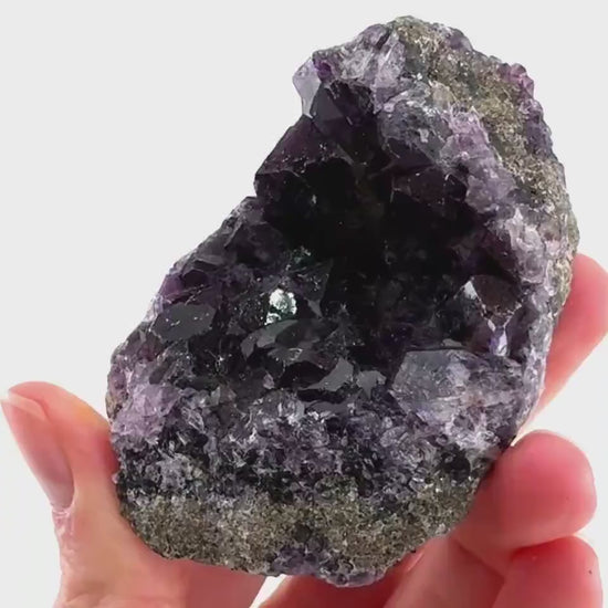 Okorusu Fluorite (Namibia) | purple fluorite cluster, crystals, mineral specimen