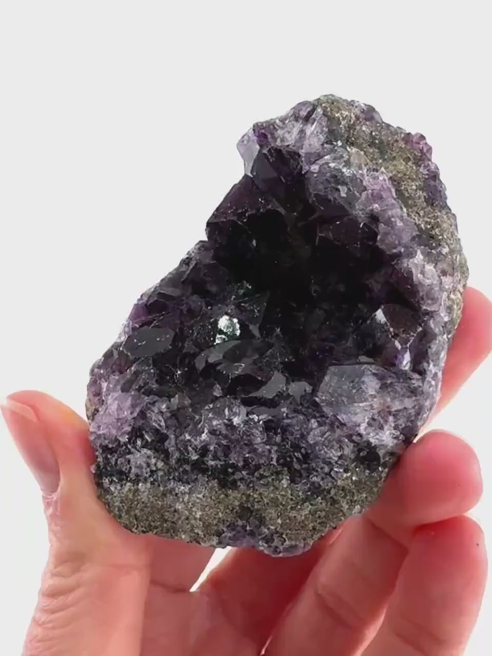 Okorusu Fluorite (Namibia) | purple fluorite cluster, crystals, mineral specimen