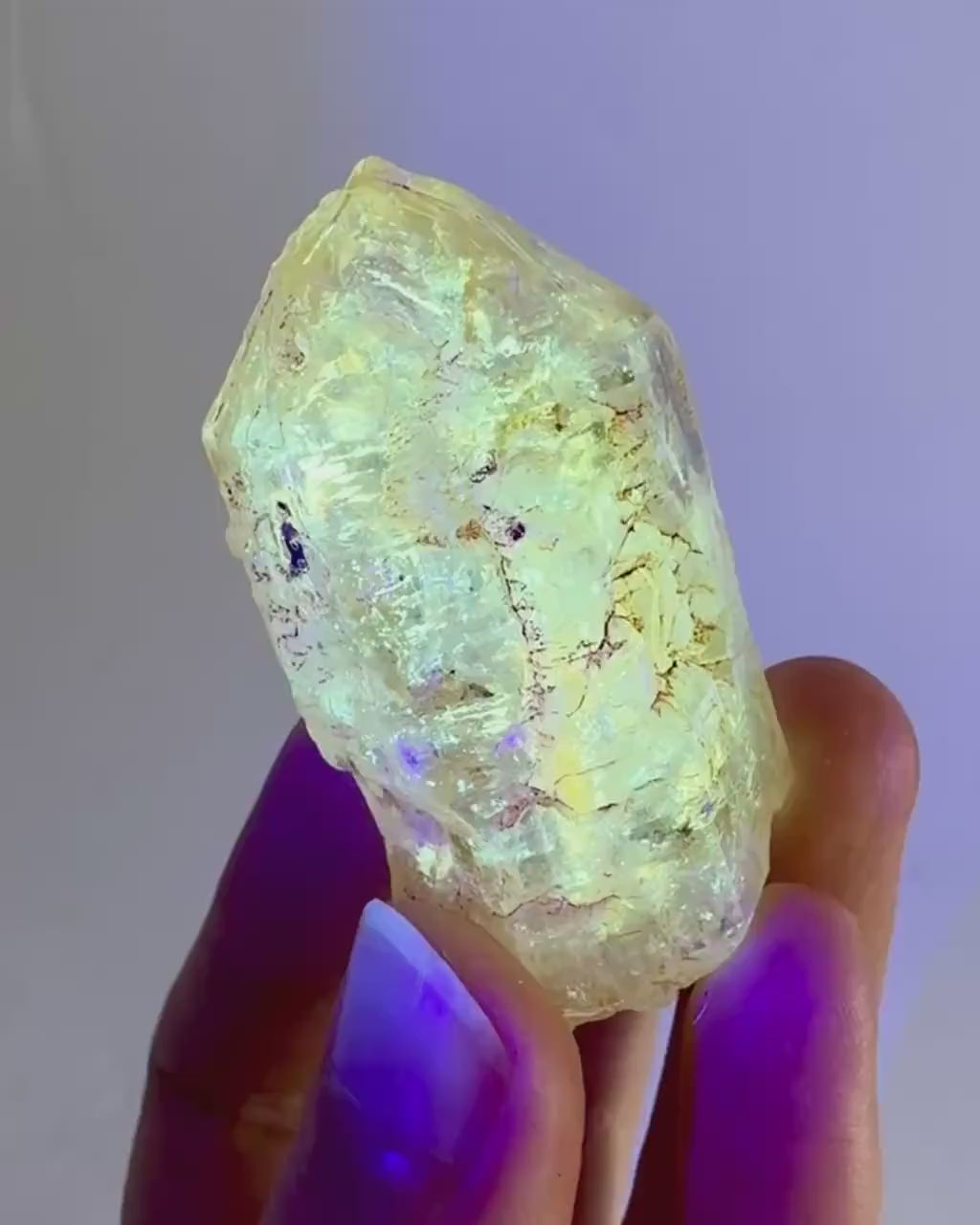 UV Reactive Petroleum Quartz (Madagascar) | natural firefly petroleum quartz crystal, fluorescent minerals