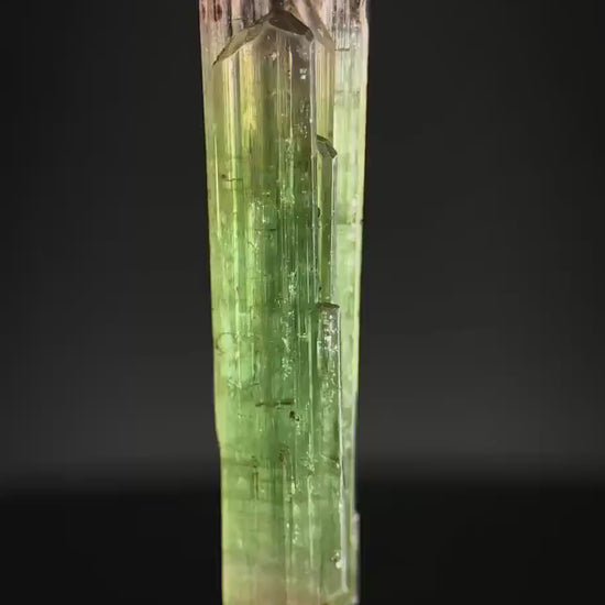 Watermelon Tourmaline | Green & Pink Bi-Color Elbaite Crystal, mineral specimen from Paprok