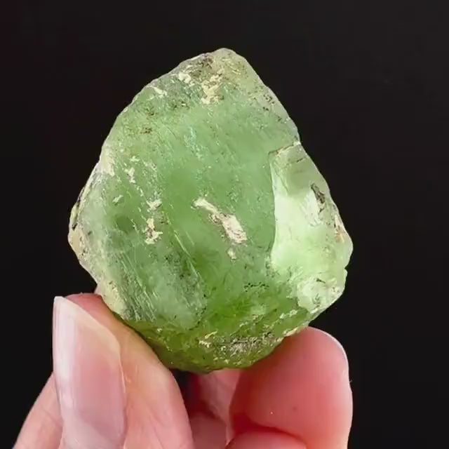 Naturally terminated peridot crystal (Pakistan) | raw peridot, natural peridot, peridot crystal, peridot point