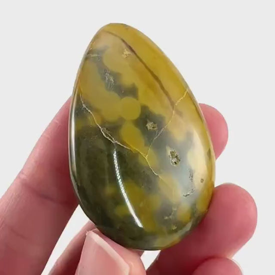 Orbicular Ocean Jasper Cabochon | Natural Gemstone