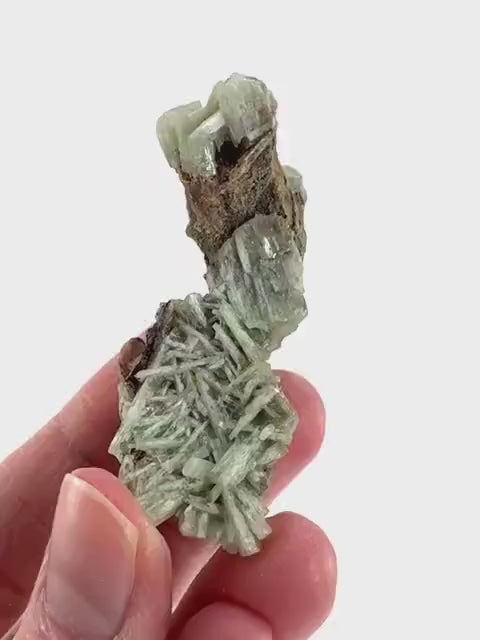 Cuprian Barite | Crystal cluster, baryte mineral specimen from DR Congo