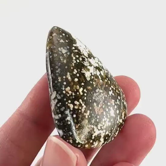 Orbicular Ocean Jasper Cabochon | Natural Gemstone