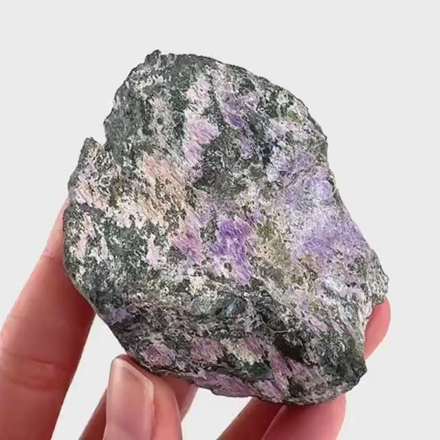 Stichtite | purple stichtite with serpentine, mineral specimen from South Africa