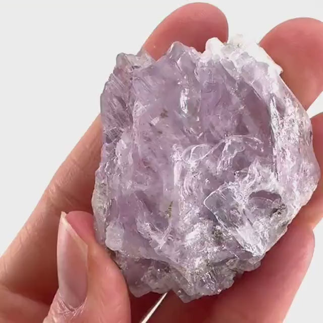 Lavender Kunzite (Pakistan), pink kunzite, spodumene, kunzite crystal, raw kunzite, mineral specimen