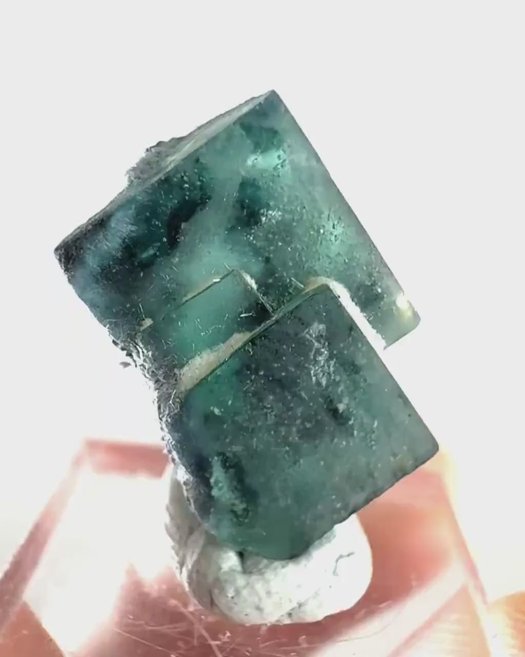 Okorusu Fluorite (Namibia) | green-blue fluorite cluster, raw fluorite crystal, mineral specimen