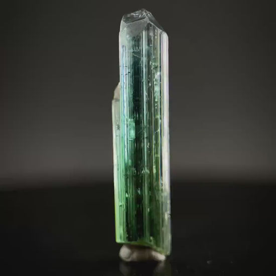 Indicolite Tourmaline | Natural Blue-Green Crystal, Mineral Specimen from Paprok