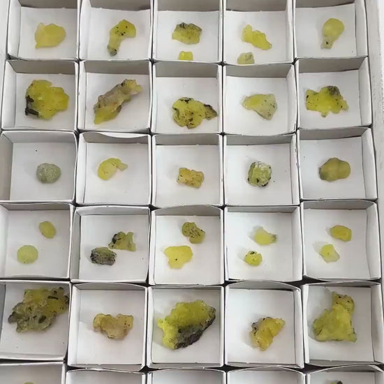 47pcs Yellow Brucite Wholesale | yellow brucite specimen, raw brucite, yellow brucite crystal, wholesale crystals, bulk crystals