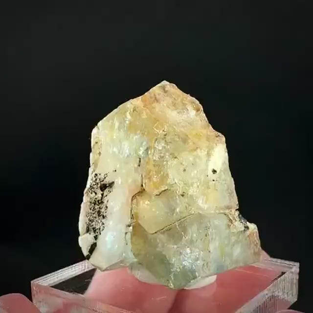 Beryl var. Aquamarine | natural blue crystal, mineral specimen from Namibia
