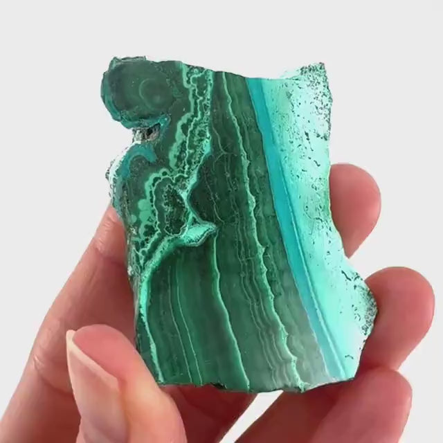 Malachite & Chrysocolla Slice (Congo), natural malachite, malachite slice, malachite slab, malacolla slice, polished malachite