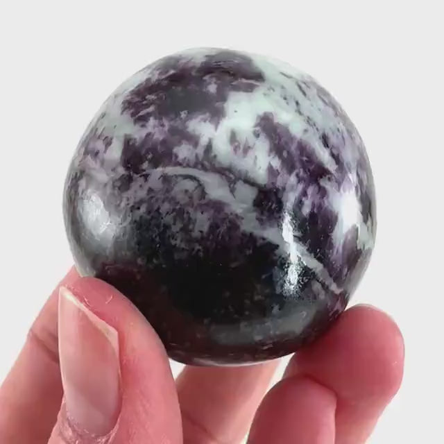 Kammererite Sphere (India) | polished kammererite crystal ball, crystal sphere