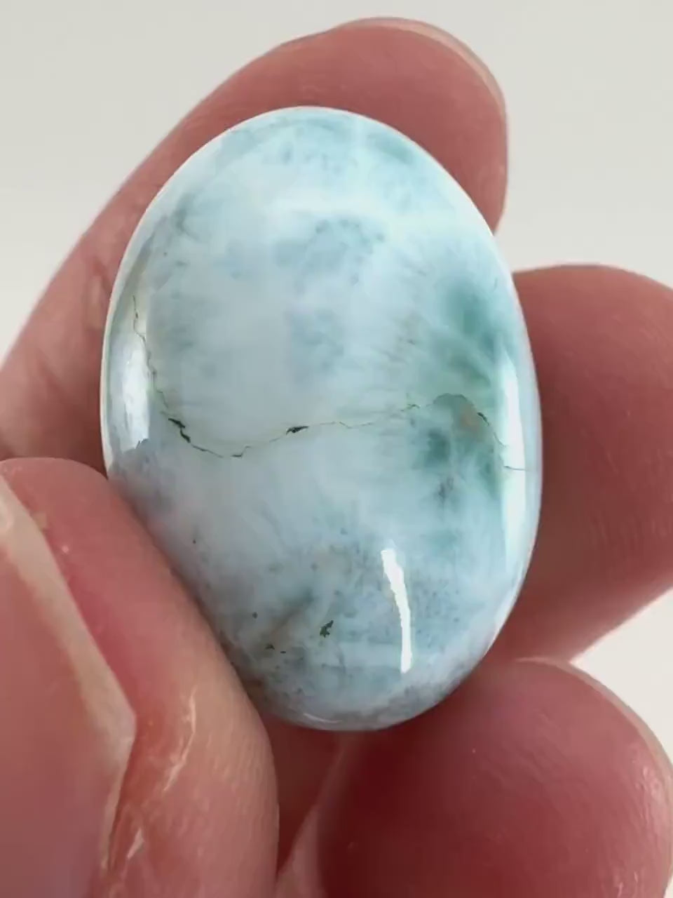 Larimar Cabochon, blue larimar cabochon, gemstone cabochon, larimar crystal, larimar cab, polished larimar