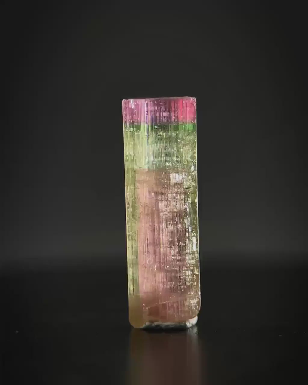 Watermelon Tourmaline | Green & Pink Bi-Color Elbaite Crystal, mineral specimen from Paprok