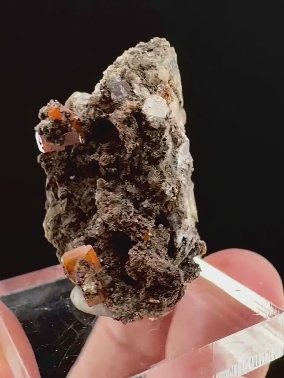 Wulfenite (Arizona, USA) | orange wulfenite crystal, mineral specimen