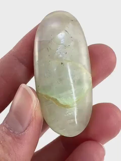 Flashy Garnierite Cabochon | Green Moonstone Gemstone