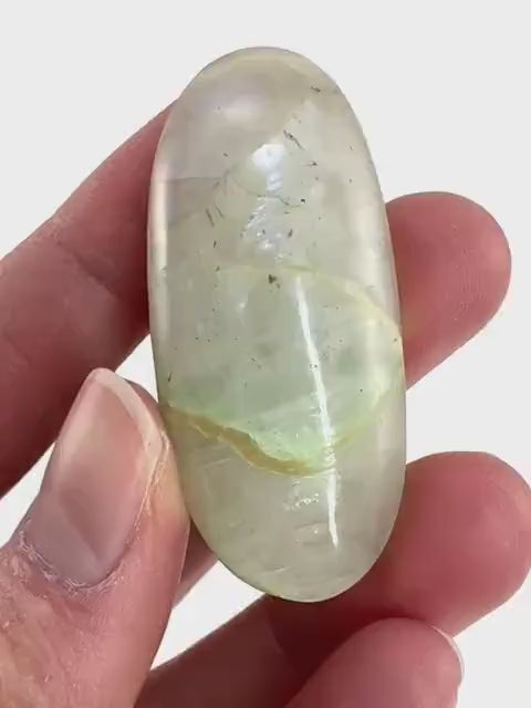 Flashy Garnierite Cabochon | Green Moonstone Gemstone