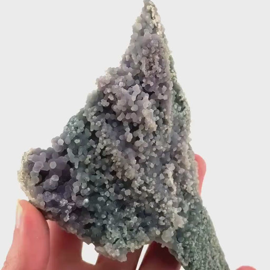 Grape Agate (Indonesia) | purple grape agate crystal, mineral specimen