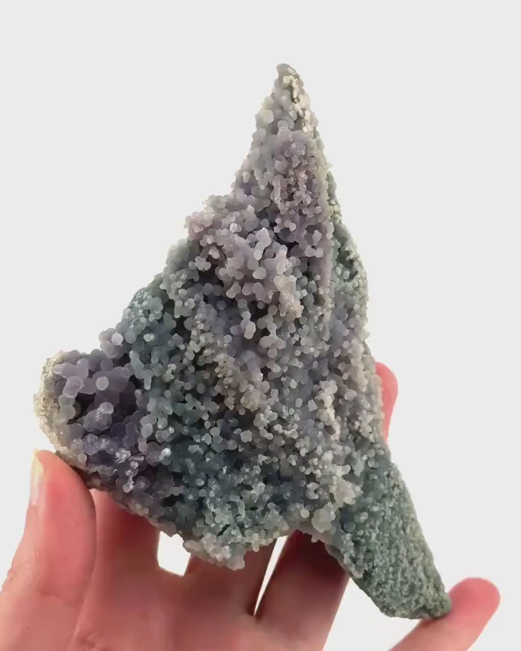 Grape Agate (Indonesia) | purple grape agate crystal, mineral specimen
