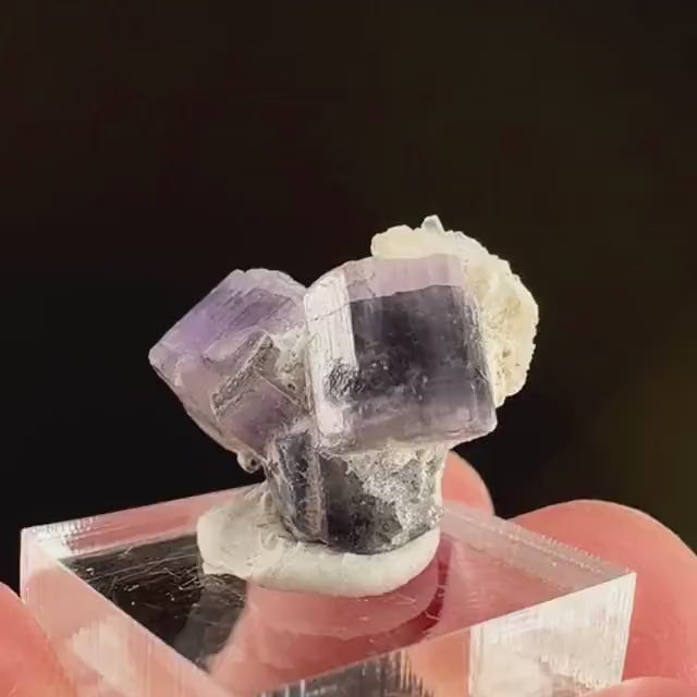 Purple Fluorapatite (Afghanistan) | fluorapatite crystal, natural purple apatite, mineral specimen