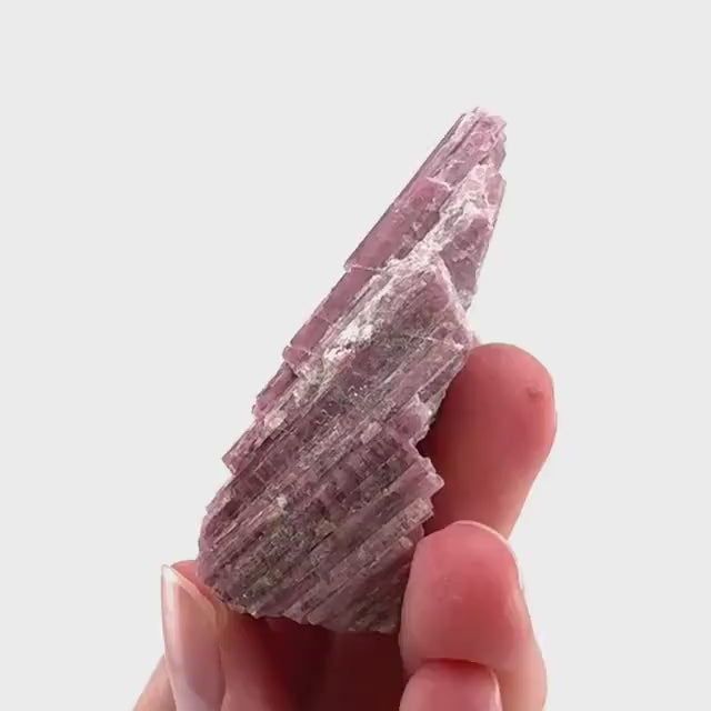 Rossmanite (Tanco Mine, Canada) | pink tourmaline crystal, rare minerals