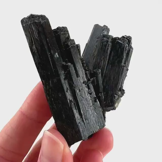 Black tourmaline cluster (Namibia), high grade black tourmaline, tourmaline crystal, black schorl
