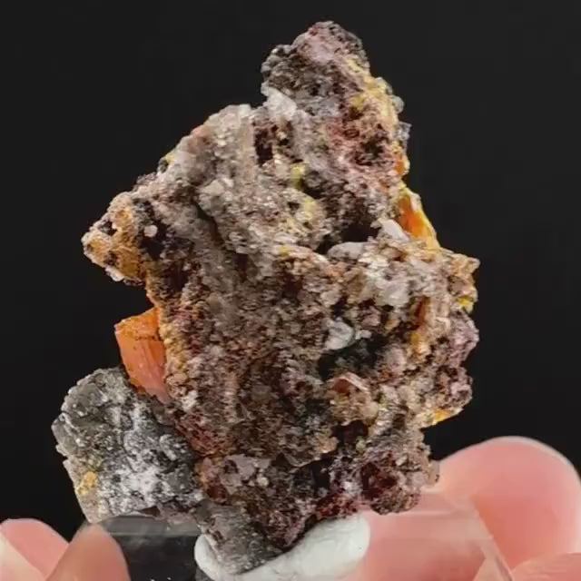 Wulfenite (Arizona, USA) | orange wulfenite crystal, mineral specimen