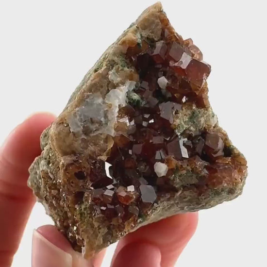 Spessartine Garnet (Pakistan) | orange garnet crystal, mineral specimen