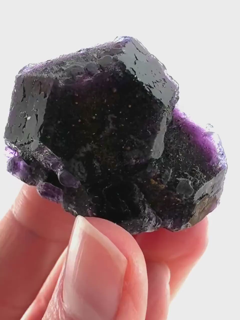 Okorusu Fluorite (Namibia) | purple fluorite cluster, crystals, mineral specimen