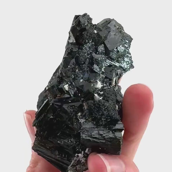 Black Tourmaline Cluster | Namibian Raw Crystal Protection Stone
