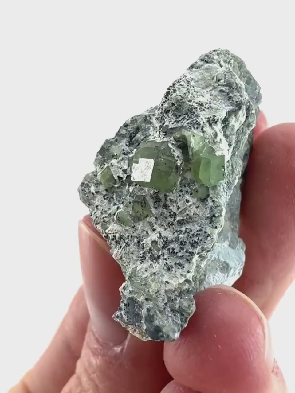 Demantoid Garnet on Matrix (Pakistan) | green garnet crystal, mineral specimen
