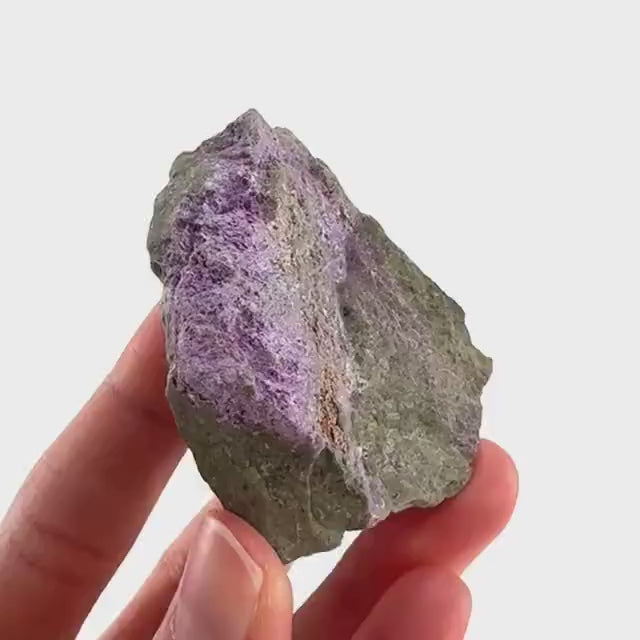 Stichtite | purple stichtite with serpentine, mineral specimen from South Africa