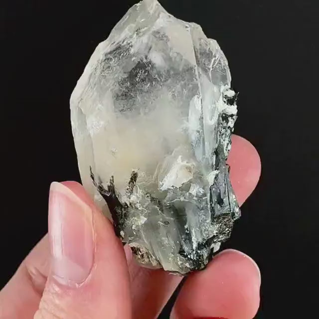 Yellow Bone Quartz & Epidote (Pakistan) | bone quartz, epidote quartz, green epidote, mango quartz