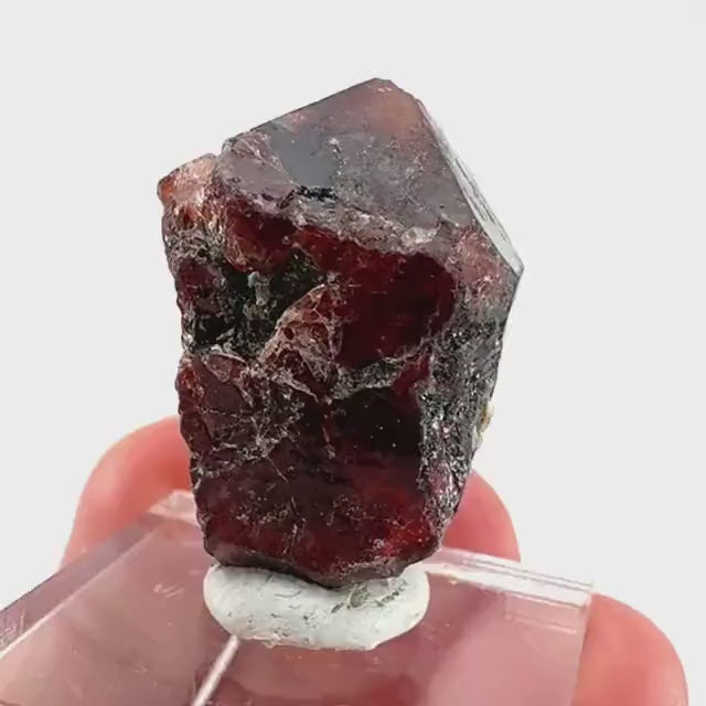 Red Zircon Specimen (Pakistan) | natural red zircon, raw zircon, zircon crystal, mineral specimen