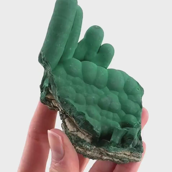 Malachite Stalactite (DR Congo) | natural malachite crystal, mineral specimen