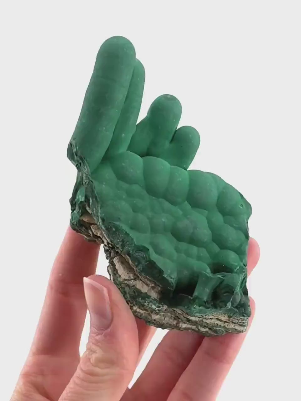Malachite Stalactite (DR Congo) | natural malachite crystal, mineral specimen
