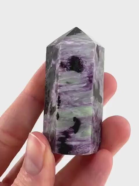Kammererite Crystal Point | Polished Tower Wand
