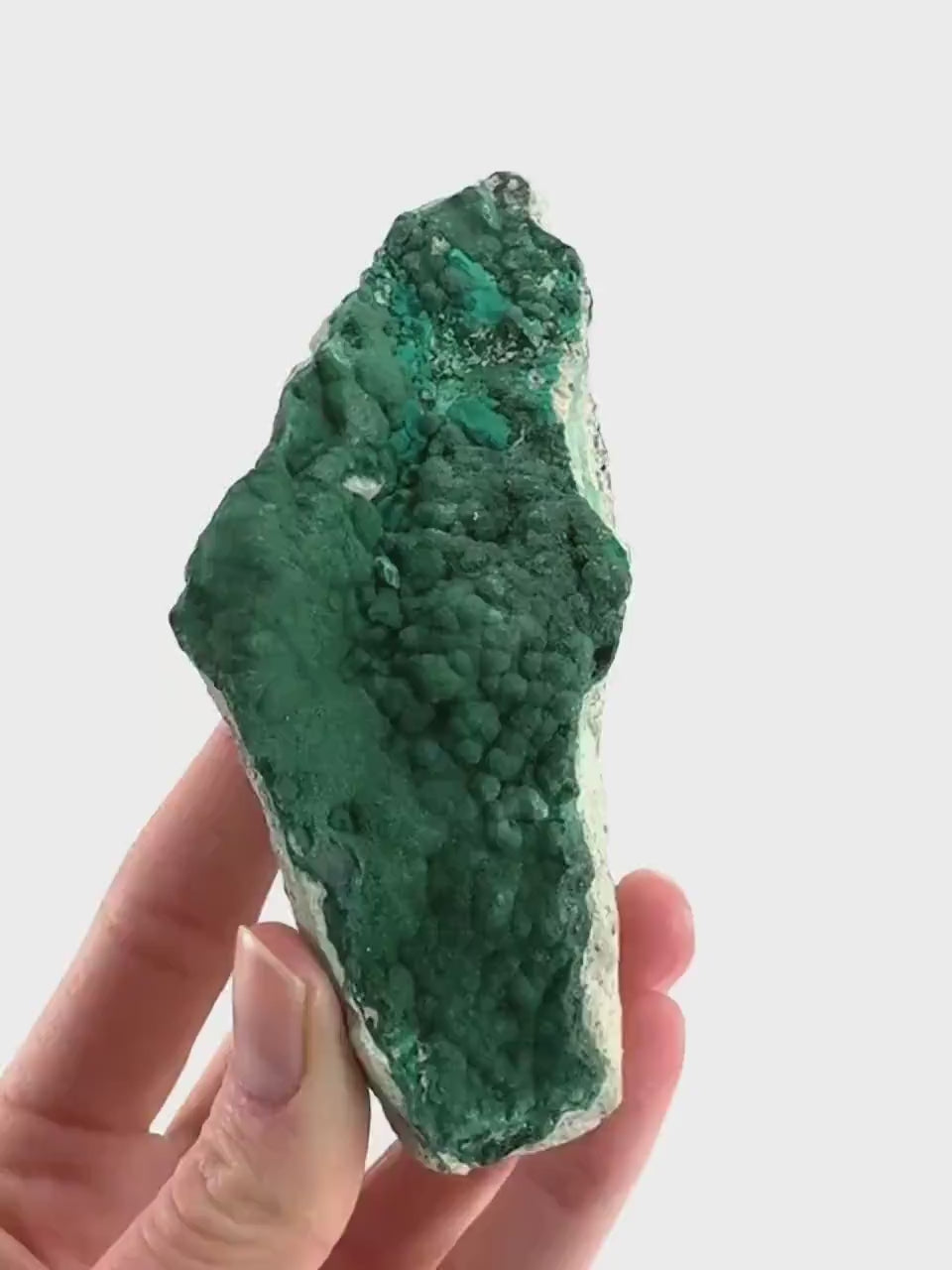 Botryoidal Malachite | raw green crystal, mineral specimen