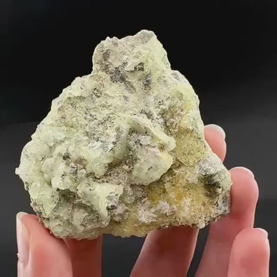Hyalite Opal on Matrix | UV reactive crystal, green fluorescent mineral specimen from Namibia