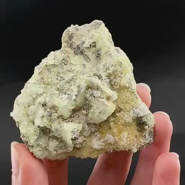 Hyalite Opal on Matrix | UV reactive crystal, green fluorescent mineral specimen from Namibia