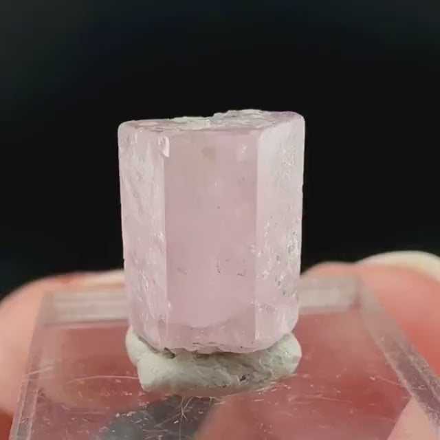 Pink Fluorapatite Crystal | UV reactive Mineral Specimen from Pakistan
