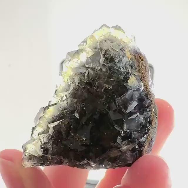Okorusu Fluorite (Namibia) | “Honey Pocket” fluorite cluster, yellow fluorite crystal, mineral specimen