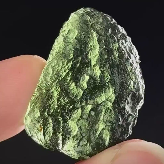 Genuine Raw Moldavite Specimen | Czech Tektite, 5.4g
