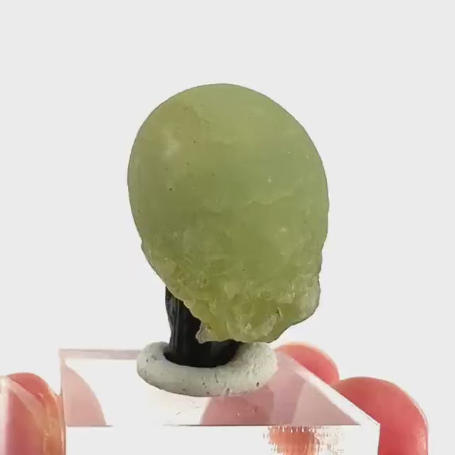 Prehnite with Epidote | Botryoidal green crystal, mineral specimen from Mali