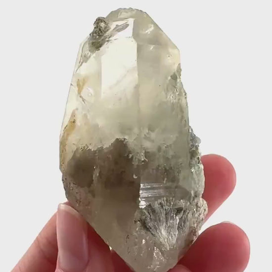 Fluorite on Smoky Quartz | natural crystal, Erongo mineral specimen