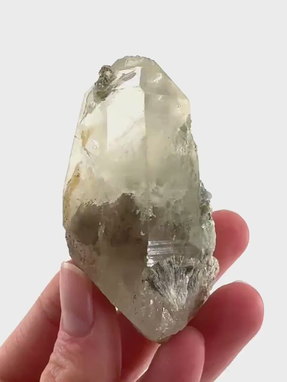 Fluorite on Smoky Quartz | natural crystal, Erongo mineral specimen