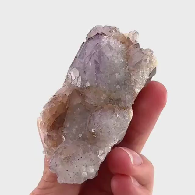 Spirit Quartz Crystal | raw natural purple amethyst cactus quartz, mineral specimen